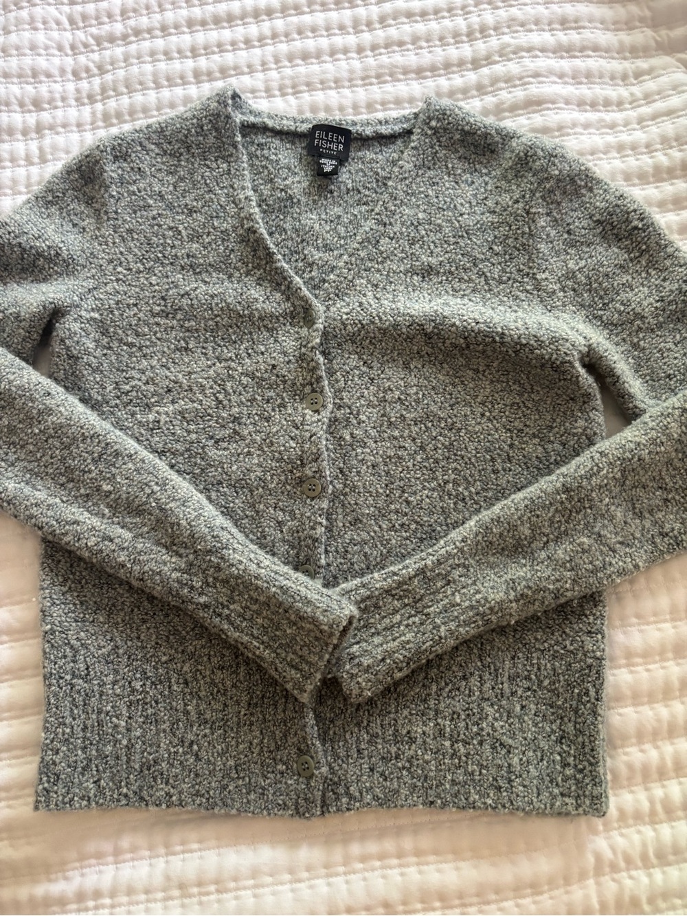 Eileen Fisher blue Button Cardigan